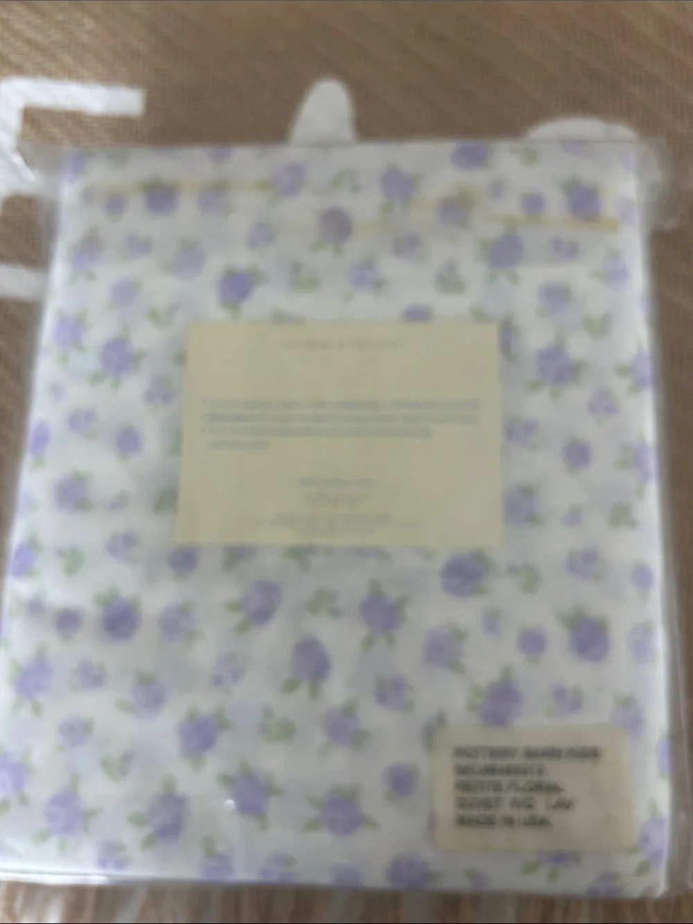 Pottery Barn Kids Lavender Floral full/queen Duvet Cover 100% cotton